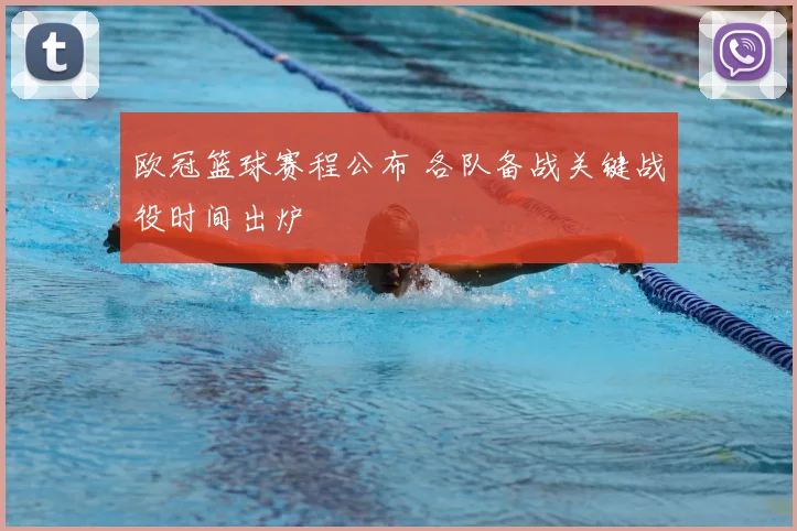 欧冠篮球赛程公布 各队备战关键战役时间出炉